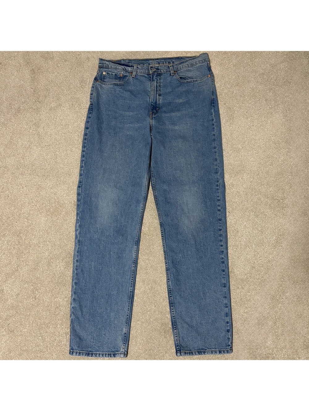 Levis 550 Mens Relaxed Fit Straight Leg Jeans 38x36 Medium Wash Blue Denim